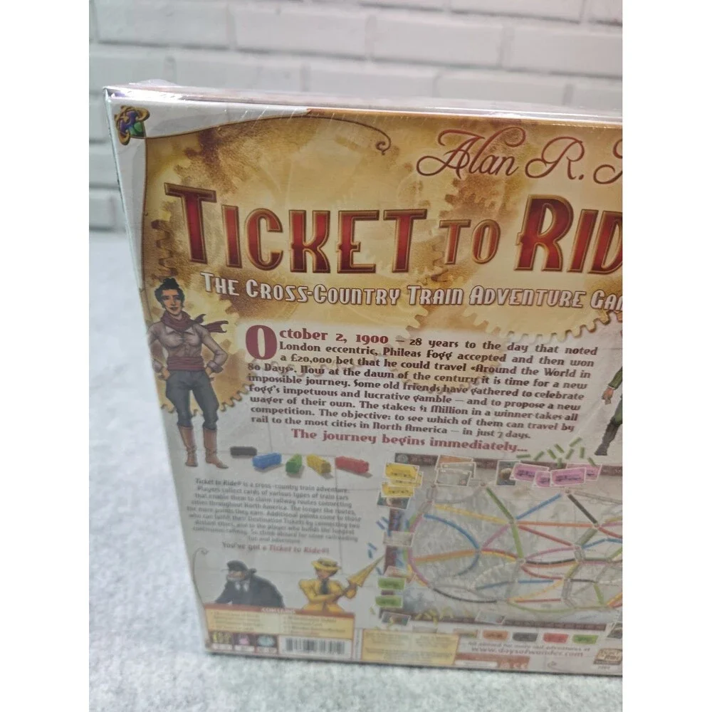 Ticket To Ride Alan R Moon Board Game New Sealed 2004